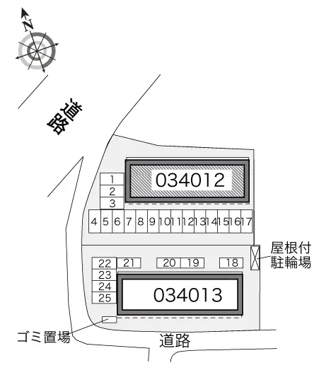 ★手数料０円★大川市榎津　月極駐車場（LP）